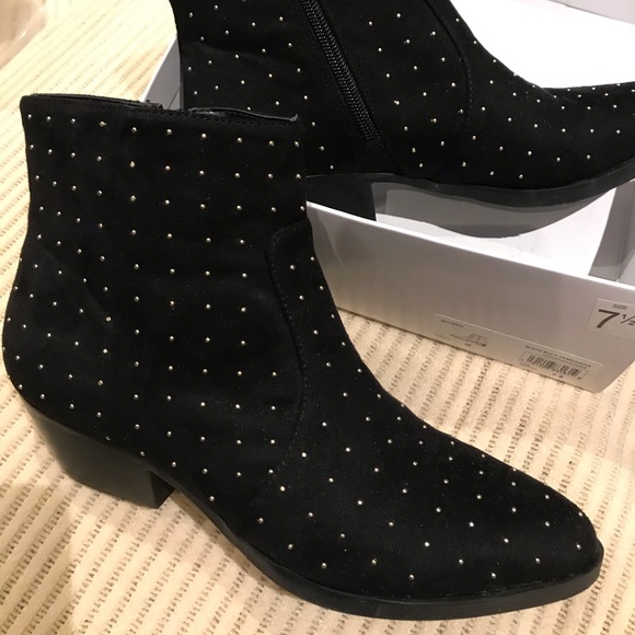 Guess Black Ankle Boots - Picture 1 of 4